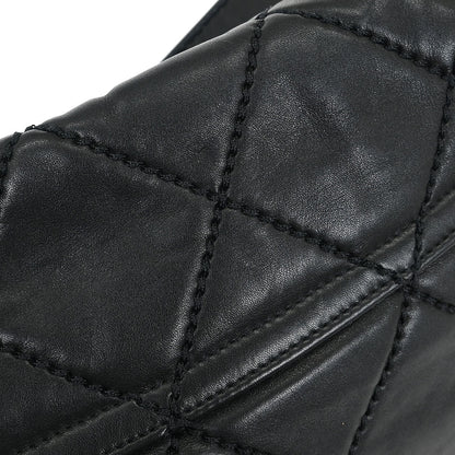 Chanel 2006-2008 Black Lambskin Wild Stitch Shoulder Bag