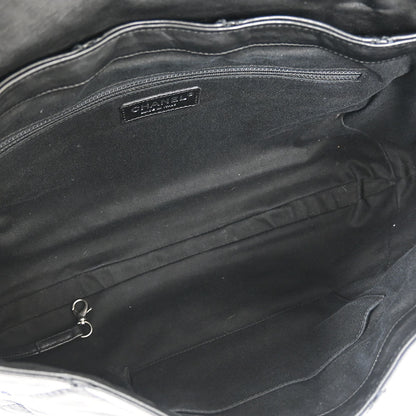 Chanel 2006-2008 Black Lambskin Wild Stitch Shoulder Bag