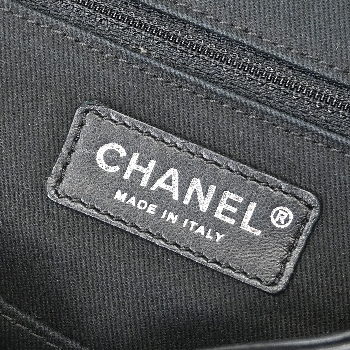Chanel 2006-2008 Black Lambskin Wild Stitch Shoulder Bag