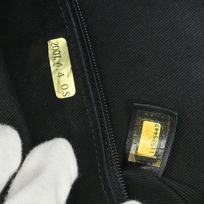 Chanel 2006-2008 Black Lambskin Wild Stitch Shoulder Bag