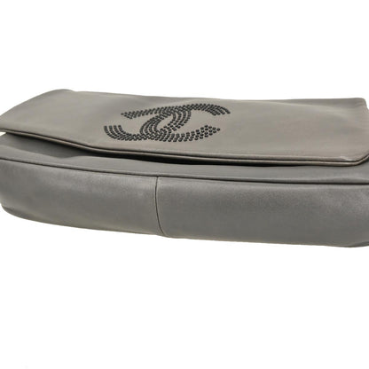 Chanel 2008-2009 Gray Lambskin Handbag