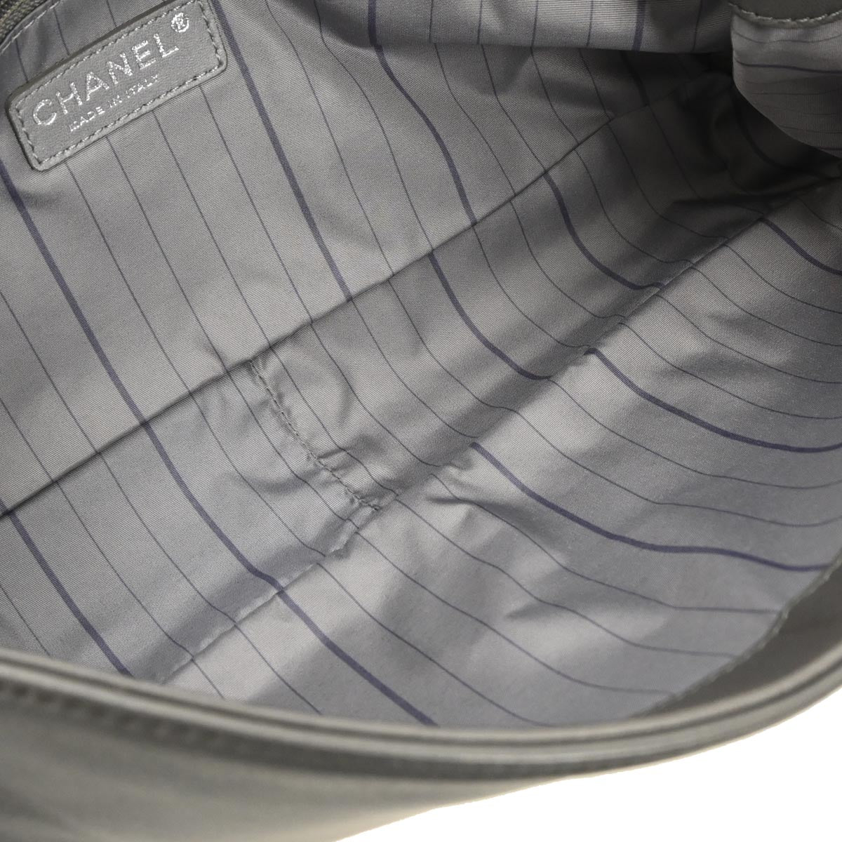 Chanel 2008-2009 Gray Lambskin Handbag