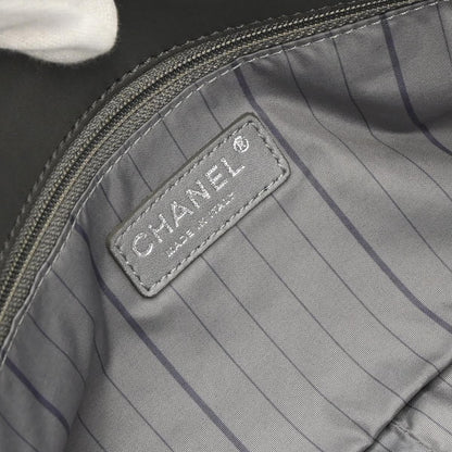 Chanel 2008-2009 Gray Lambskin Handbag