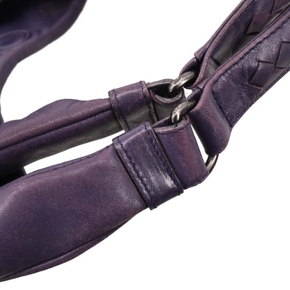 Bottega Veneta Purple Lambskin Intrecciato Tote Bag