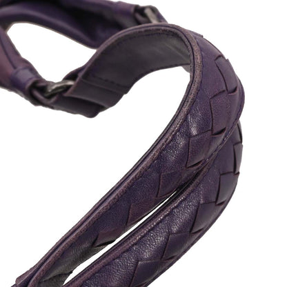 Bottega Veneta Purple Lambskin Intrecciato Tote Bag