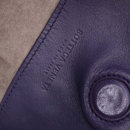 Bottega Veneta Purple Lambskin Intrecciato Tote Bag