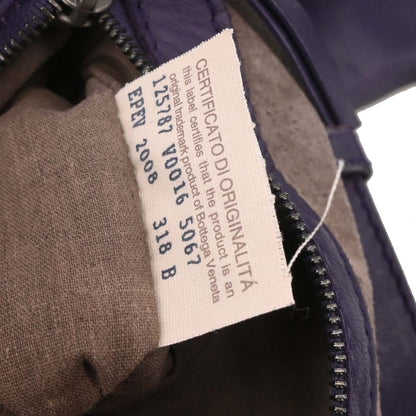 Bottega Veneta Purple Lambskin Intrecciato Tote Bag