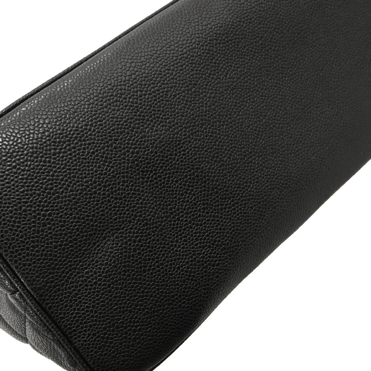 Chanel 2002-2003 Black Caviar Medallion Tote Handbag