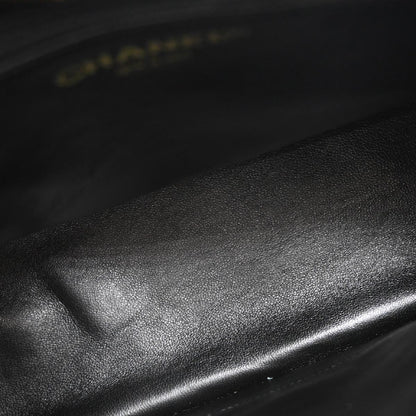 Chanel 2002-2003 Black Caviar Medallion Tote Handbag