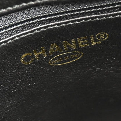 Chanel 2002-2003 Black Caviar Medallion Tote Handbag