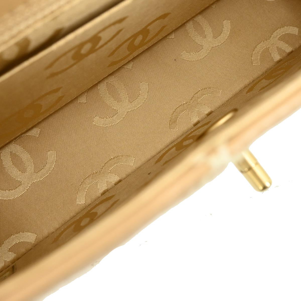 Chanel 2003-2004 Beige Calfskin Wild Stitch Shoulder Bag