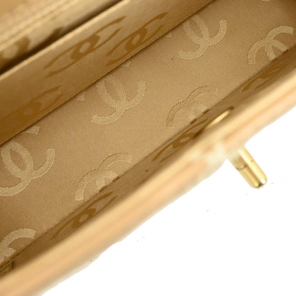 Chanel 2003-2004 Beige Calfskin Wild Stitch Shoulder Bag