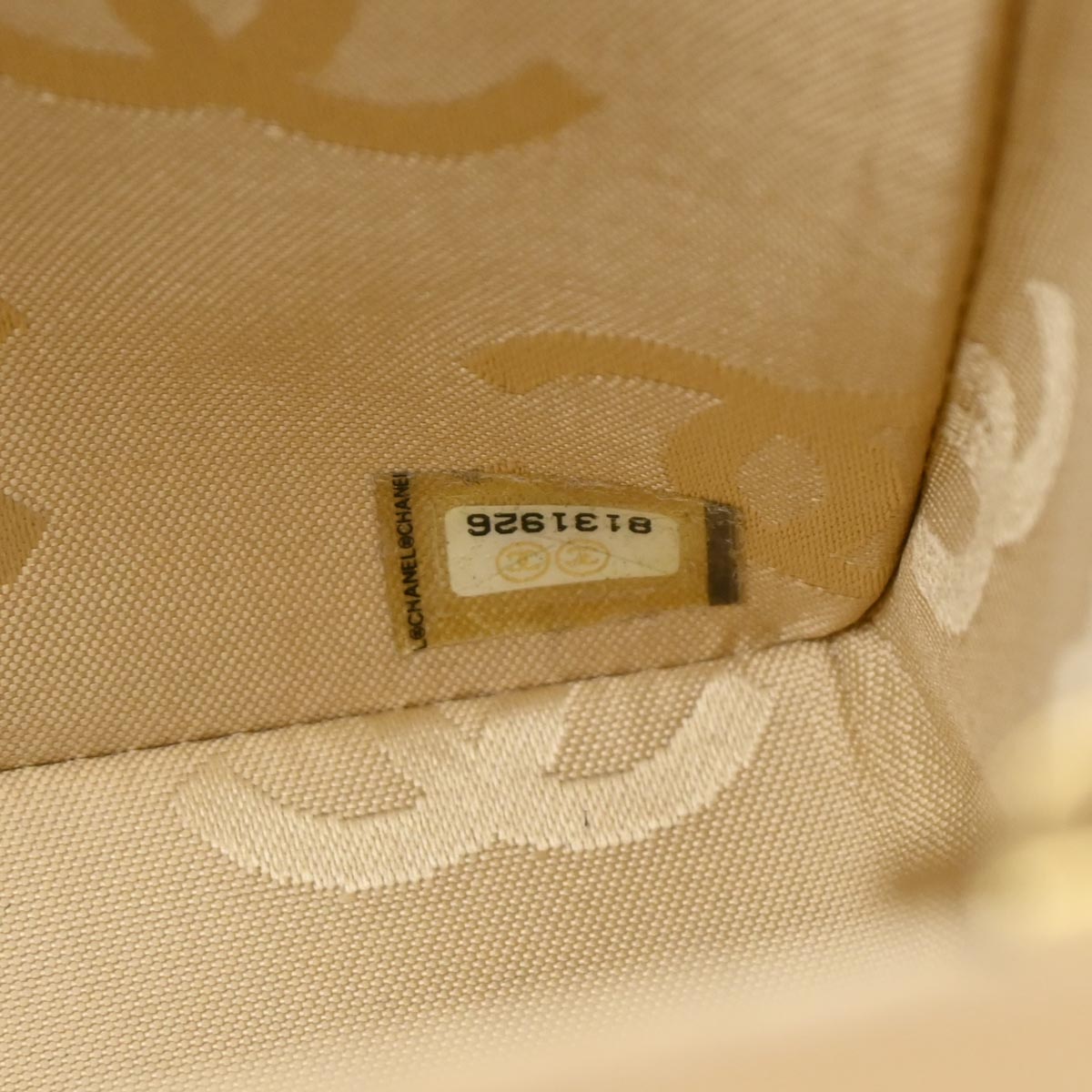 Chanel 2003-2004 Beige Calfskin Wild Stitch Shoulder Bag