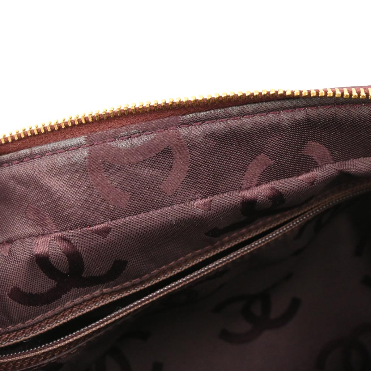 Chanel 2000-2002 Bordeaux Lambskin Chevron Handbag