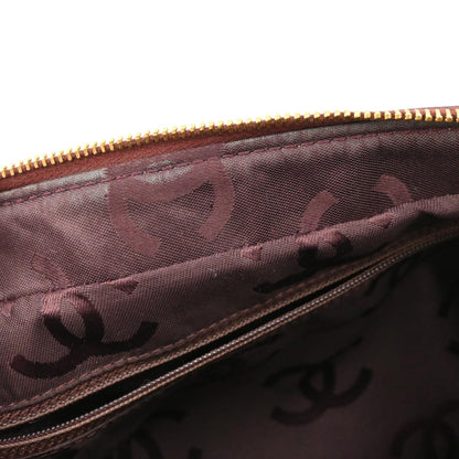 Chanel 2000-2002 Bordeaux Lambskin Chevron Handbag