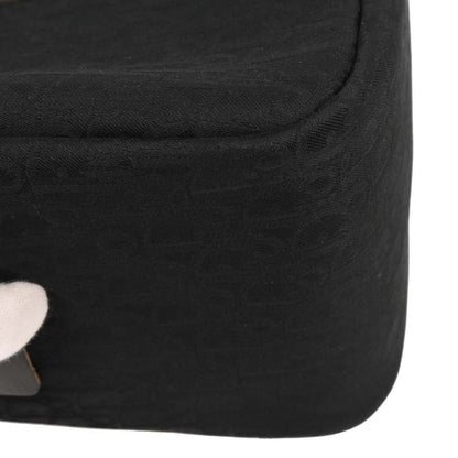 Christian Dior Black Canvas Trotter Duffle Handbag
