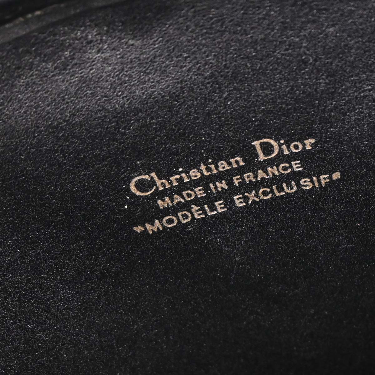 Christian Dior Black Canvas Trotter Duffle Handbag