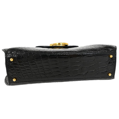 Cartier * Black Crocodile Panthere Handbag