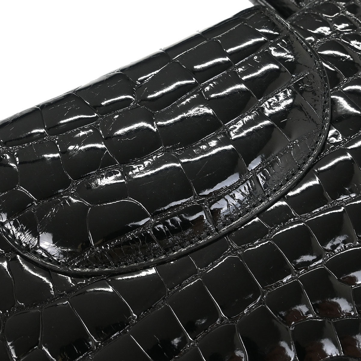 Cartier * Black Crocodile Panthere Handbag