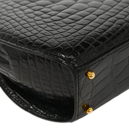 Cartier * Black Crocodile Panthere Handbag
