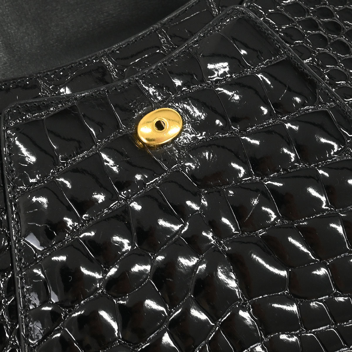 Cartier * Black Crocodile Panthere Handbag