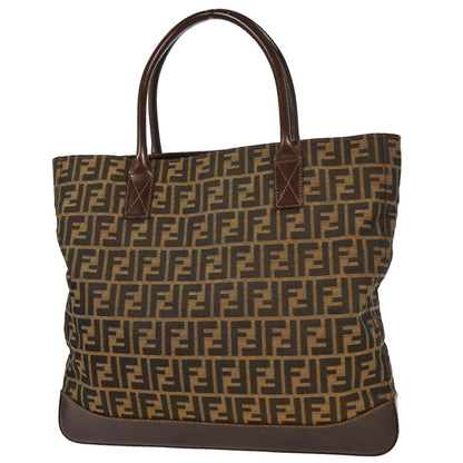 Fendi Brown Canvas Zucca Tote Bag