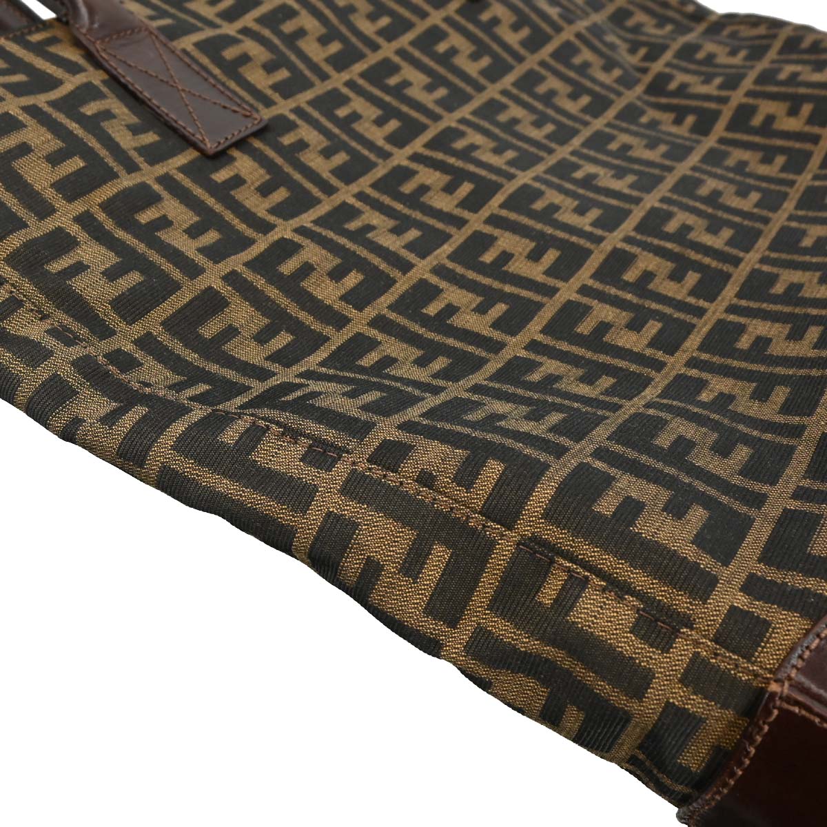 Fendi Brown Canvas Zucca Tote Bag