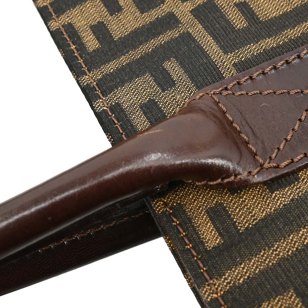 Fendi Brown Canvas Zucca Tote Bag