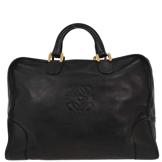 Loewe Black Leather Amazona 40 Handbag