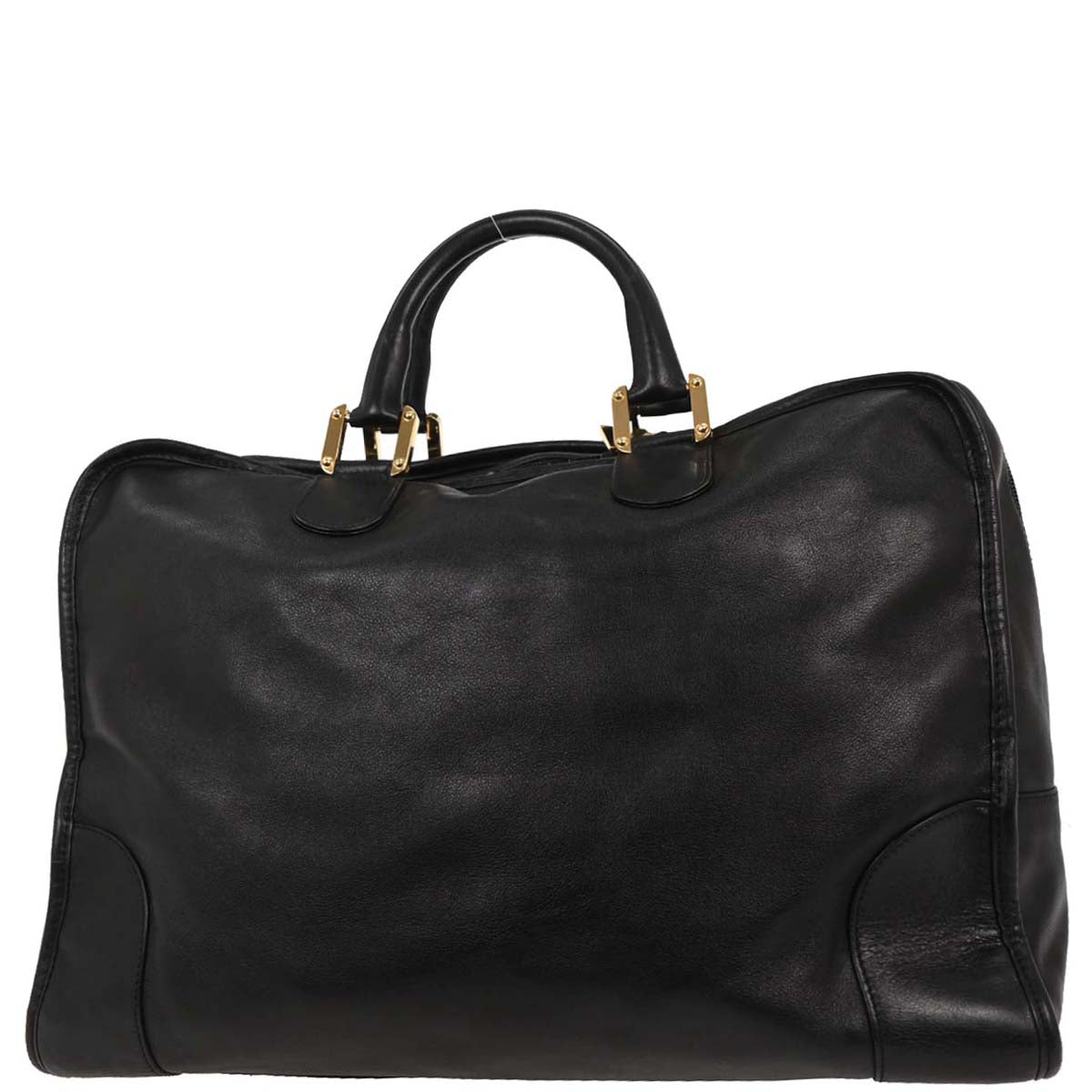 Loewe Black Leather Amazona 40 Handbag