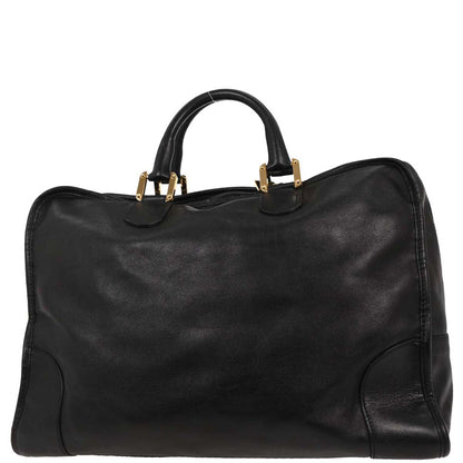 Loewe Black Leather Amazona 40 Handbag