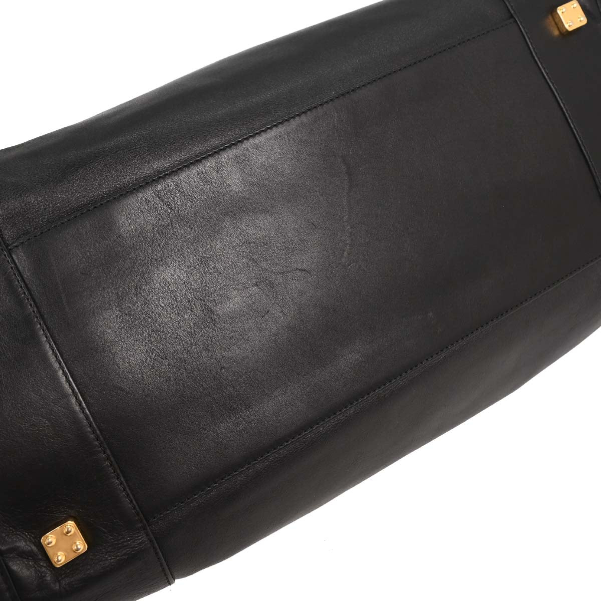 Loewe Black Leather Amazona 40 Handbag