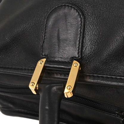 Loewe Black Leather Amazona 40 Handbag