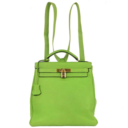 Hermes Green Apple Togo Kelly A Dos GM Backpack