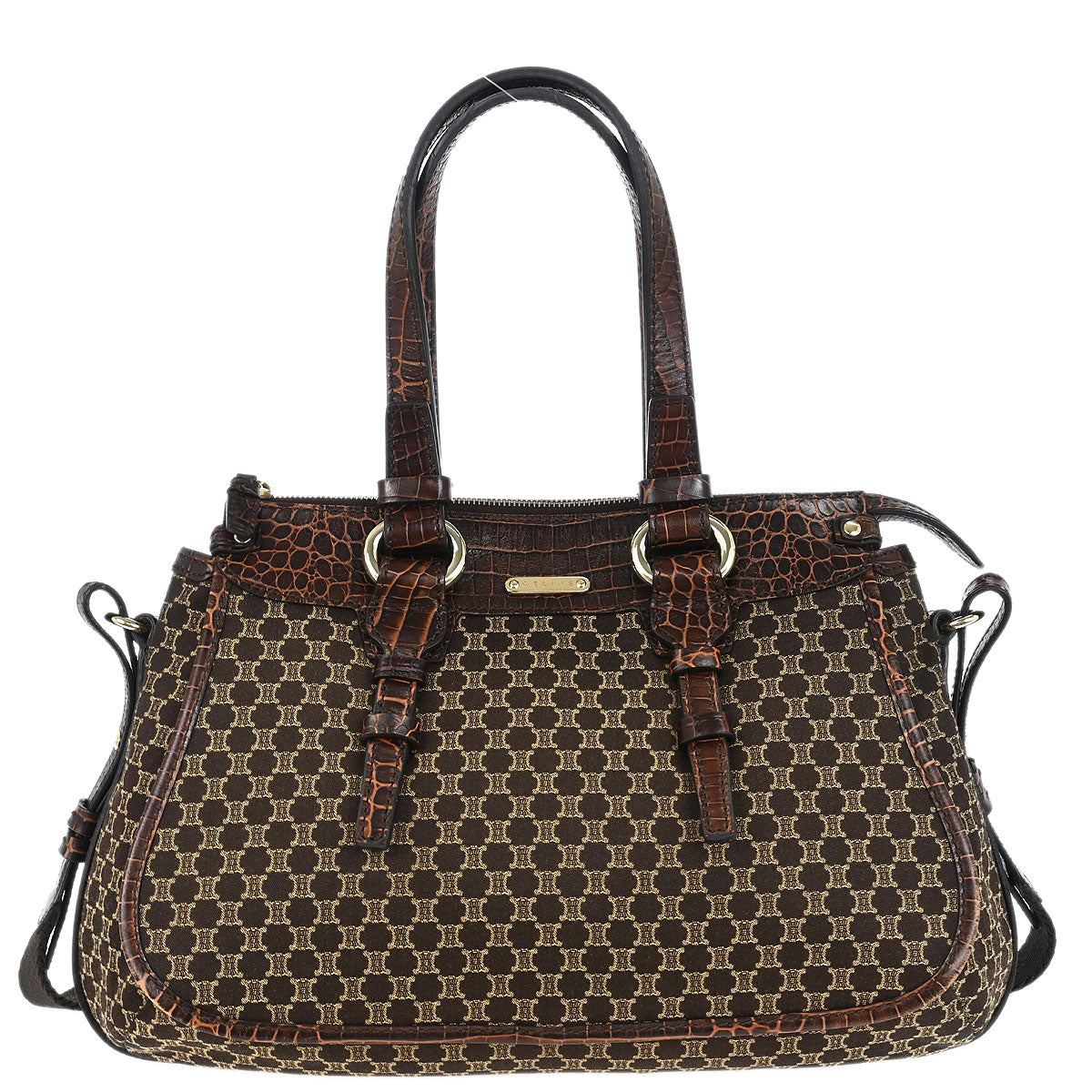 Celine * Brown Macadam Tote Bag