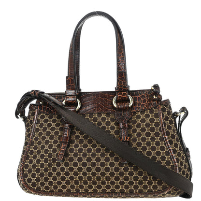 Celine * Brown Macadam Tote Bag