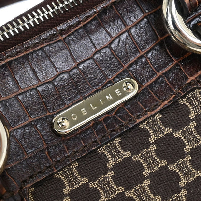 Celine * Brown Macadam Tote Bag