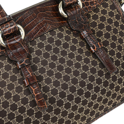 Celine * Brown Macadam Tote Bag