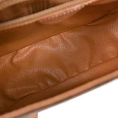 Celine Brown PVC Macadam Shoulder Bag