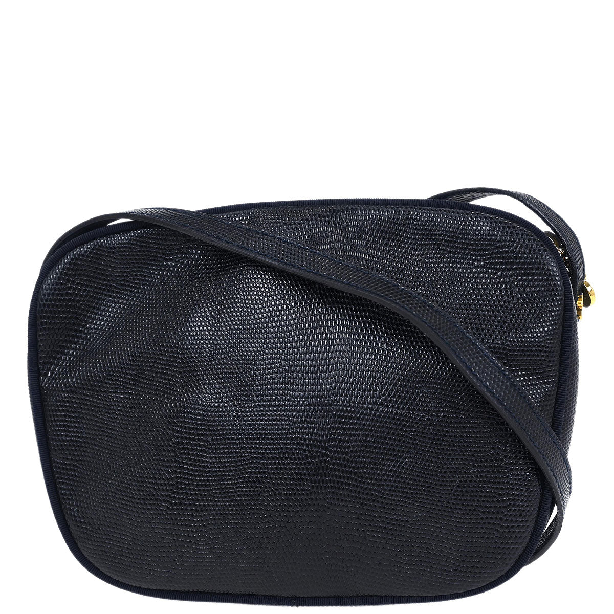 Salvatore Ferragamo Navy Vara Shoulder Bag