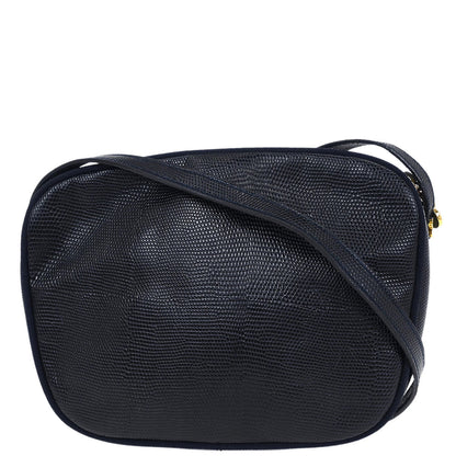 Salvatore Ferragamo Navy Vara Shoulder Bag