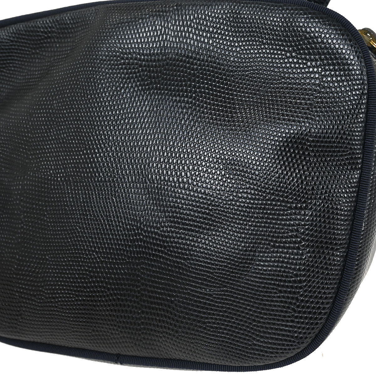 Salvatore Ferragamo Navy Vara Shoulder Bag