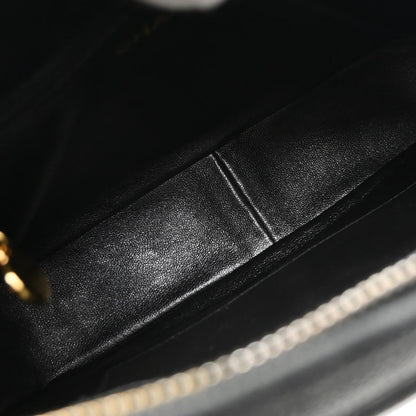 Chanel 1991-1994 Black Caviar Camera Bag Small
