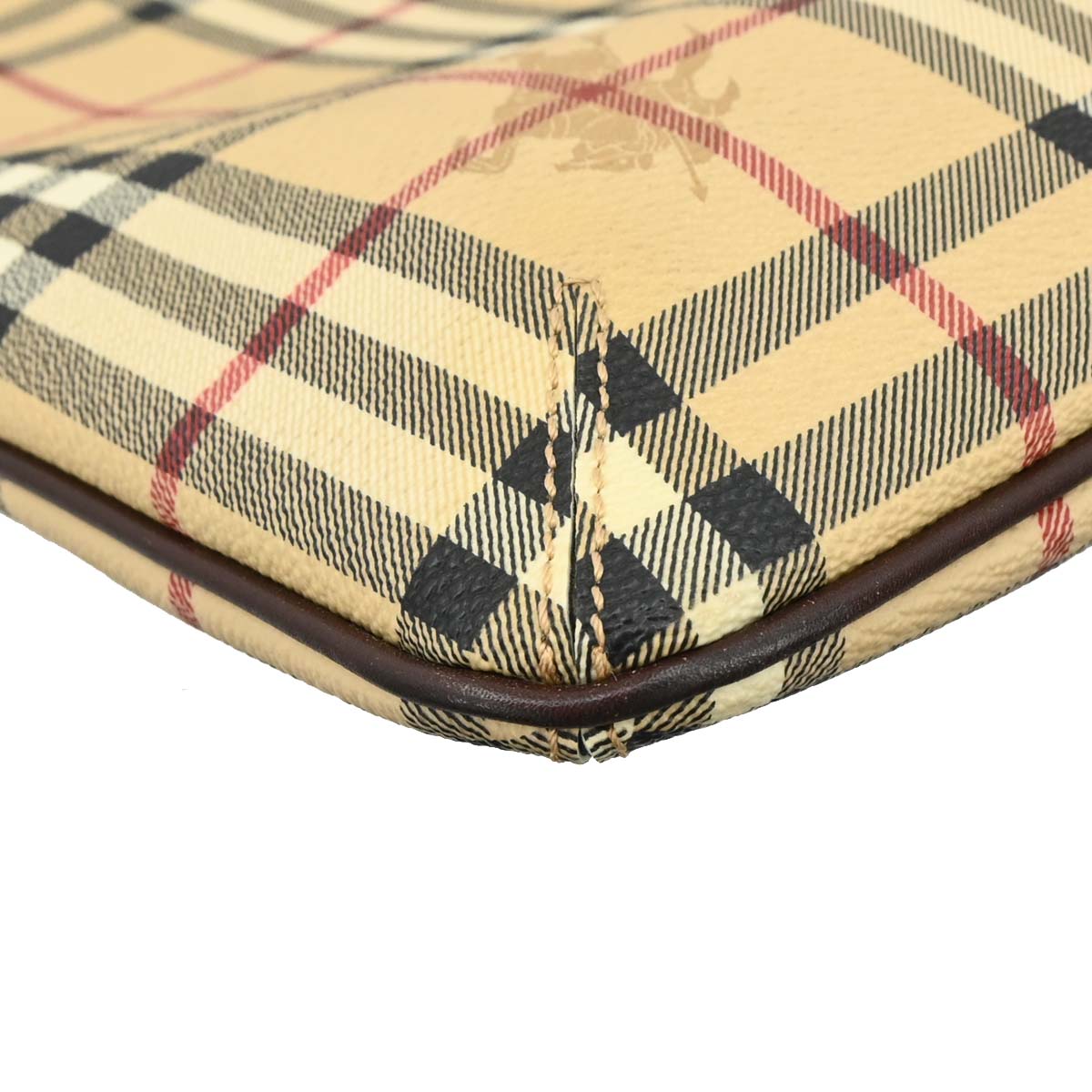 Burberry Beige Brown House Check Shoulder Bag