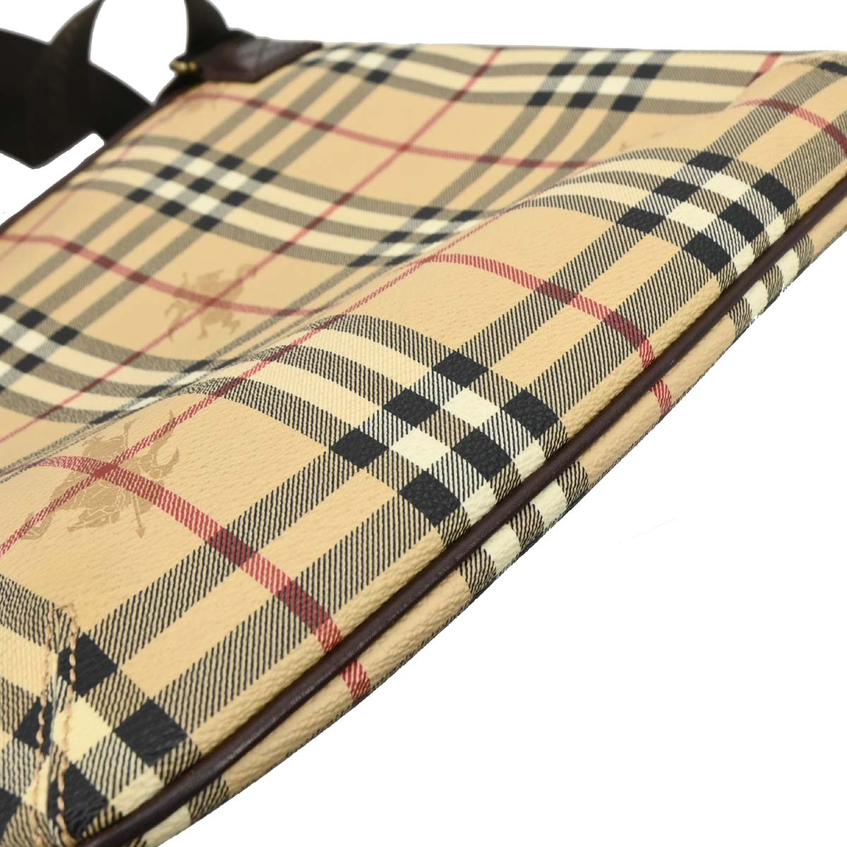 Burberry Beige Brown House Check Shoulder Bag