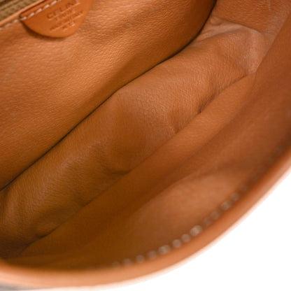 Celine Brown PVC Macadam Shoulder Bag
