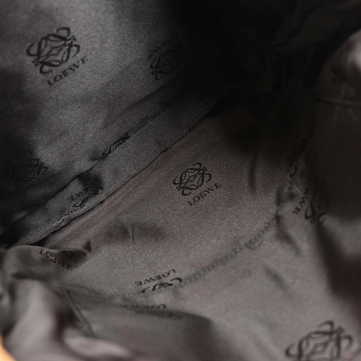 Loewe Brown Lambskin Drawstring Shoulder Bag