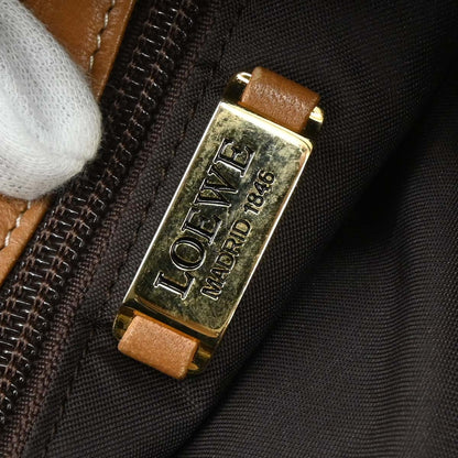 Loewe Brown Lambskin Drawstring Shoulder Bag