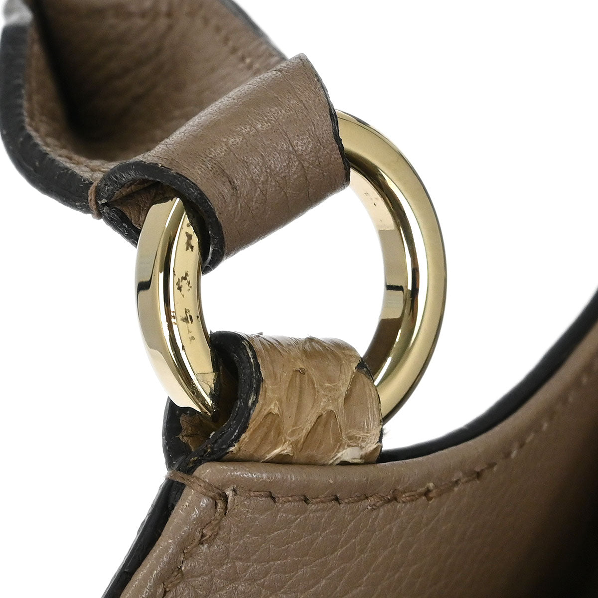 Cartier * Beige Python Marcello 2way Shoulder Handbag