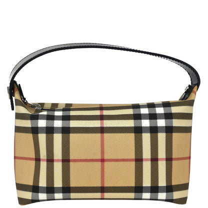 Burberry Beige Black Burberry Check Handbag